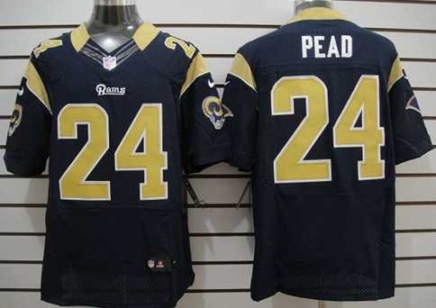 Nike St. Louis Rams #24 Isaiah Pead Navy Blue Elite Jersey 