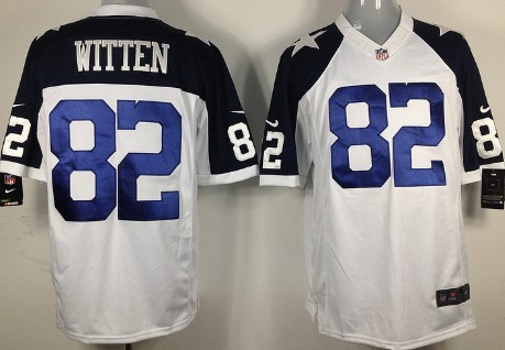 Nike Dallas Cowboys #82 Jason Witten White Thanksgiving Limited Jersey 