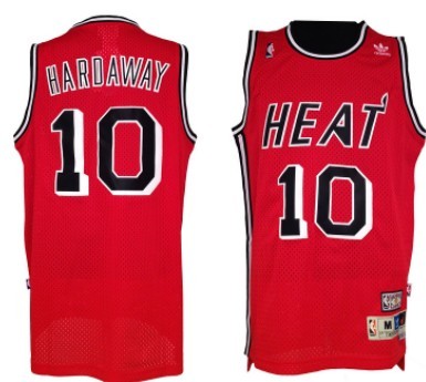 Miami Heat #10 Tim Hardaway Red Swingman Throwback jersey 