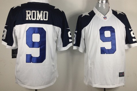 Nike Dallas Cowboys #9 Tony Romo White Thanksgiving Limited Jersey 