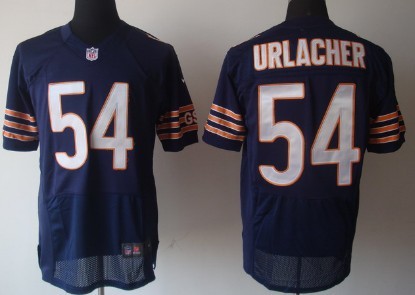 Nike Chicago Bears #54 Brian Urlacher Blue Elite Jersey