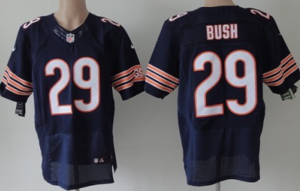 Nike Chicago Bears #29 Michael Bush Blue Elite Jersey