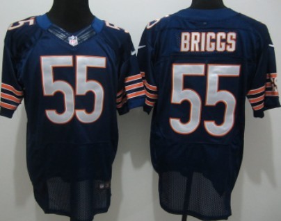 Nike Chicago Bears #55 Lance Briggs Blue Elite Jersey