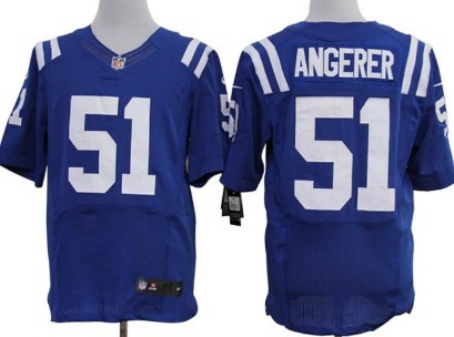 Nike Indianapolis Colts #51 Pat Angerer Blue Elite Jersey 