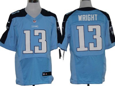 Nike Tennessee Titans #13 Kendall Wright Light Blue Elite Jersey 