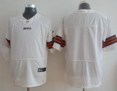 Nike Cleveland Browns Blank White Elite Jersey 