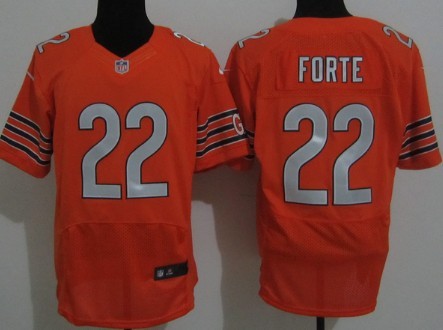 Nike Chicago Bears #22 Matt Forte Orange Elite Jersey