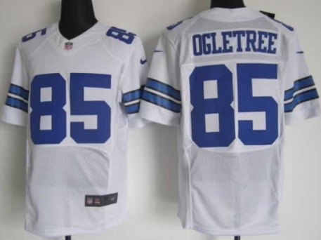 Nike Dallas Cowboys #85 Kevin Ogletree White Elite Jersey 