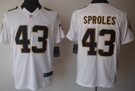 Nike New Orleans Saints #43 Darren Sproles White Limited Jersey 