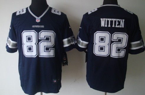 Nike Dallas Cowboys #82 Jason Witten Blue Limited Jersey 