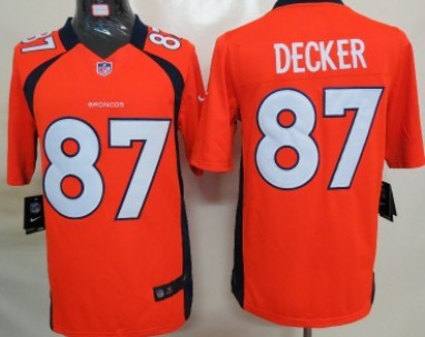 Nike Denver Broncos #87 Eric Decker Orange Limited Jersey 