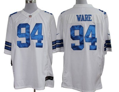 Nike Dallas Cowboys #94 DeMarcus Ware White Limited Jersey 