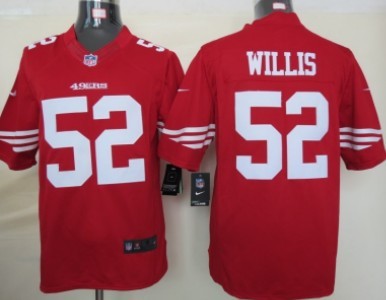 Nike San Francisco 49ers #52 Patrick Willis Red Limited Jersey 