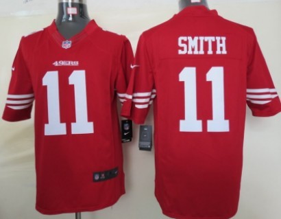 Nike San Francisco 49ers #11 Alex Smith Red Limited Jersey 