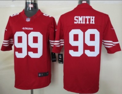 Nike San Francisco 49ers #99 Aldon Smith Red Limited Jersey 