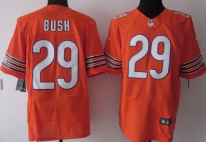 Nike Chicago Bears #29 Michael Bush Orange Elite Jersey 