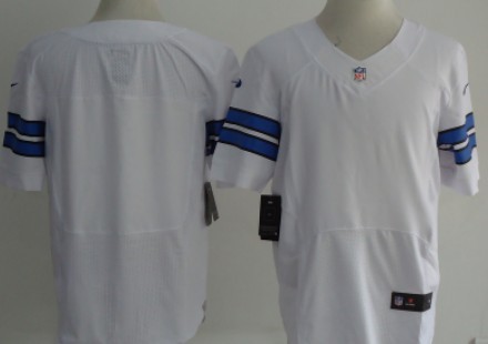 Nike Dallas Cowboys Blank White Elite Jersey 