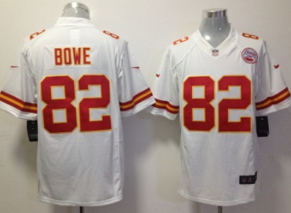 Nike Kansas City Chiefs #82 Dwayne Bowe White Limited Jersey 