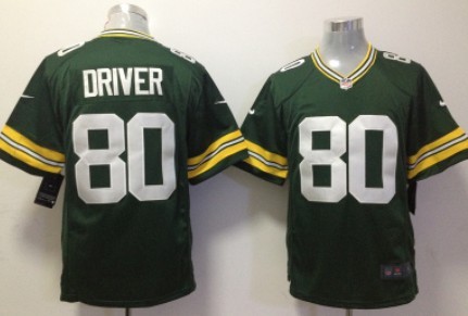 Nike Green Bay Packers #80 Donald Driver Green Limited Jersey 