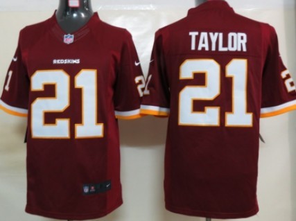 Nike Washington Redskins #21 Sean Taylor Red Limited Jersey 