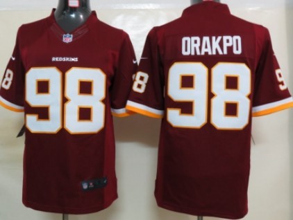 Nike Washington Redskins #98 Brian Orakpo Red Limited Jersey 