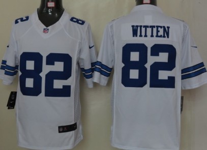 Nike Dallas Cowboys #82 Jason Witten White Limited Jersey 