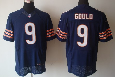 Nike Chicago Bears #9 Robbie Gould Blue Elite Jersey 