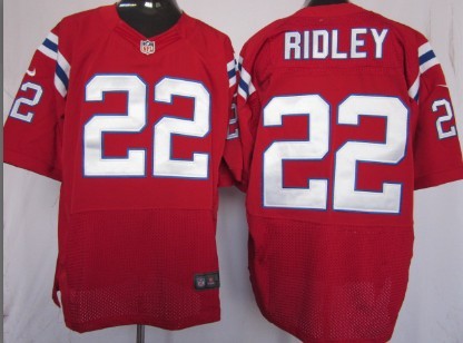 Nike New England Patriots #22 Stevan Ridley Red Elite Jersey