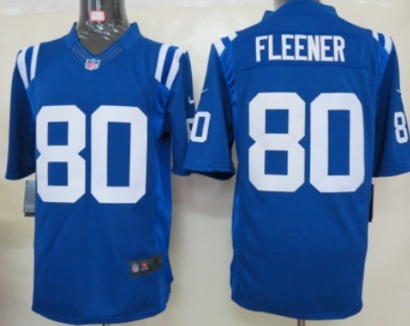 Nike Indianapolis Colts #80 Coby Fleener Blue Limited Jersey 