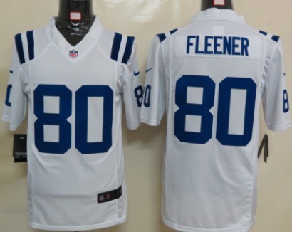 Nike Indianapolis Colts #80 Coby Fleener White Limited Jersey 