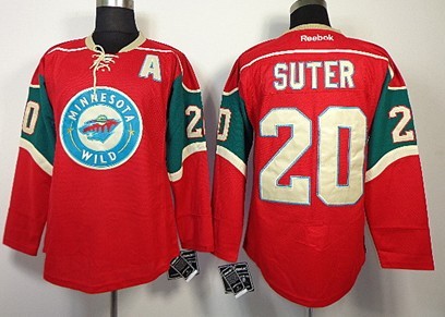 Minnesota Wild #20 Ryan Suter Red Jersey