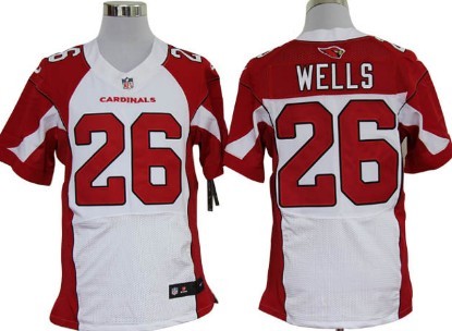 Nike Arizona Cardinals #26 Chris Wells White Elite Jersey 