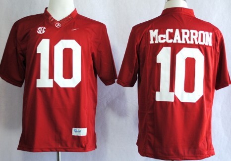 Alabama Crimson Tide #10 A.J. McCarron 2014 Red Limited Jersey 