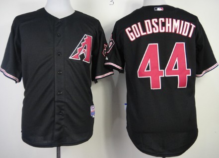 Arizona Diamondbacks #44 Paul Goldschmidt Black Jersey 