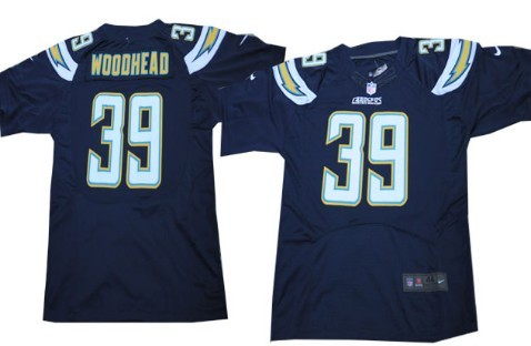 Nike San Diego Chargers #39 Danny Woodhead 2013 Navy Blue Elite Jersey 