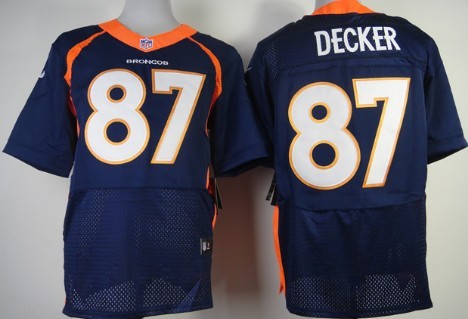 Nike Denver Broncos #87 Eric Decker 2013 Blue Elite Jersey 