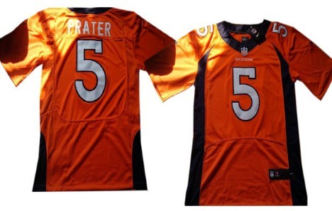 Nike Denver Broncos #5 Matt Prater 2013 Orange Elite Jersey 