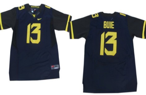 West Virginia Mountaineers #13 Andrew Buie 2013 Navy Blue Elite Jersey 