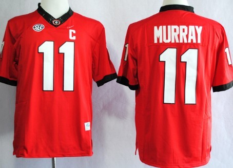 Georgia Bulldogs #11 Aaron Murray 2014 Red Limited Jersey 