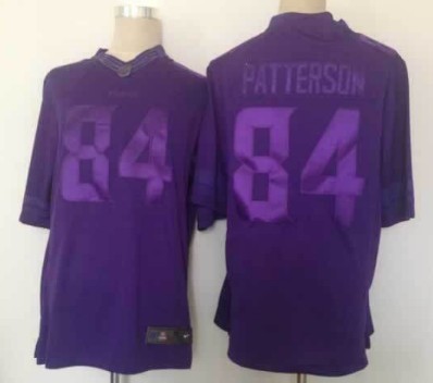 Nike Minnesota Vikings #84 Cordarrelle Patterson Drenched Limited Purple Jersey 