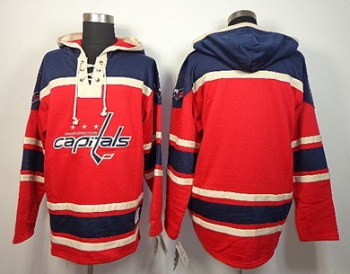 Old Time Hockey Washington Capitals Blank Red Hoodie