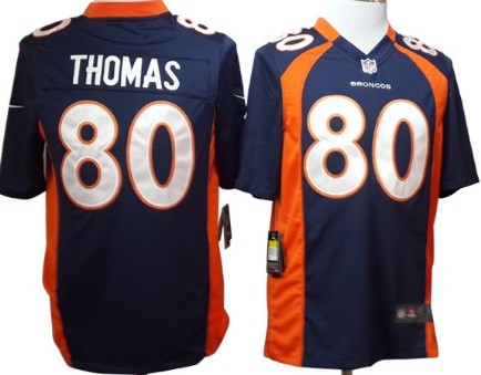 Nike Denver Broncos #80 Julius Thomas Blue Game Jersey 