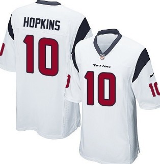 Nike Houston Texans #10 DeAndre Hopkins White Game Kids Jersey 