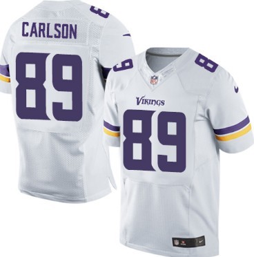 Nike Minnesota Vikings #89 John Carlson 2013 White Elite Jersey 