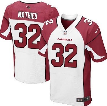 Nike Arizona Cardinals #32 Tyrann Mathieu White Elite Jersey 