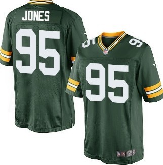 Nike Green Bay Packers #95 Datone Jones Green Game Jersey 