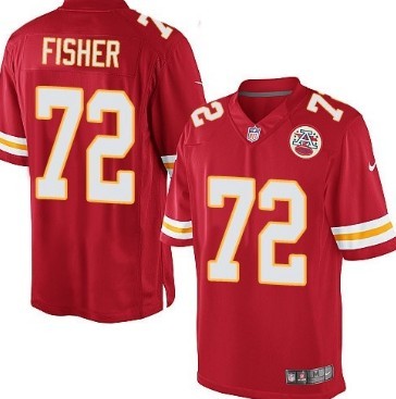 Nike Kansas City Chiefs #72 Eric Fisher Red Limited Jersey