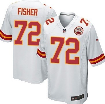 Nike Kansas City Chiefs #72 Eric Fisher White Limited Jersey