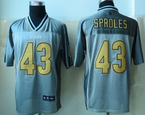 Nike New Orleans Saints #43 Darren Sproles 2013 Gray Vapor Elite Jersey 