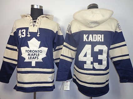 Old Time Hockey Toronto Maple Leafs #43 Nazem Kadri Navy Blue Hoodie